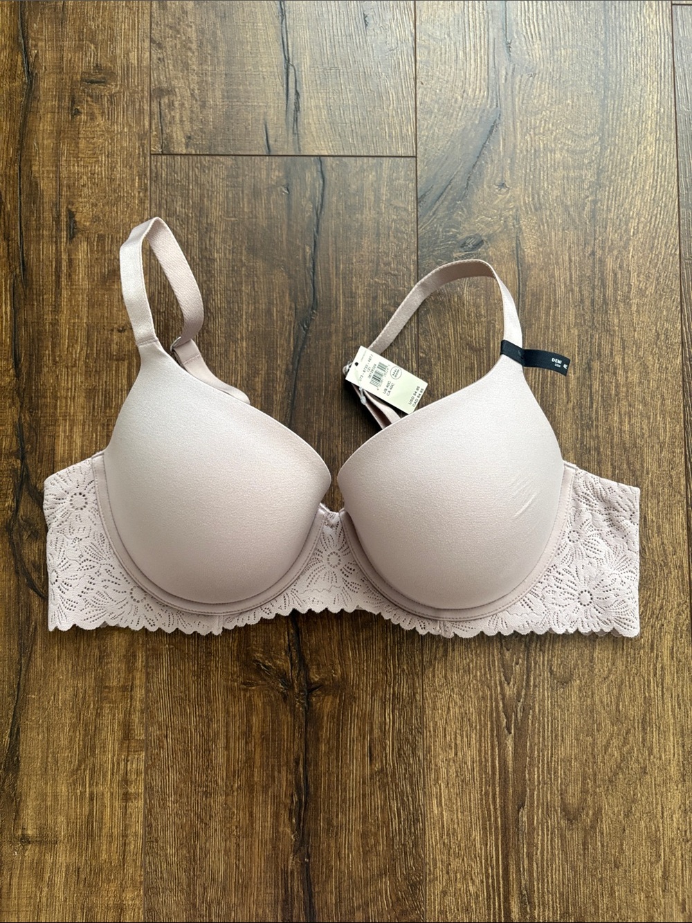 Aerie Sunnie Demi Push-Up Blossom Lace Trim Bra 40C